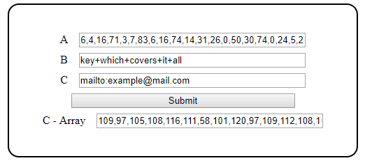 Swapping A, B and C around doesnt matter with XOR encoding