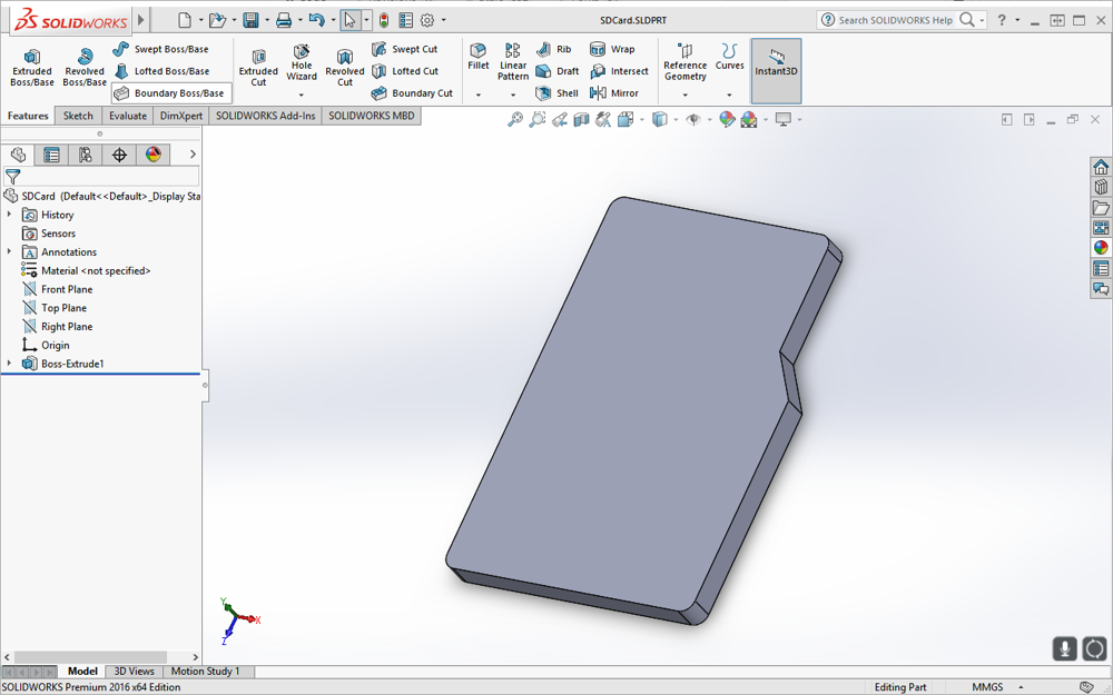 Simple SDCard outline